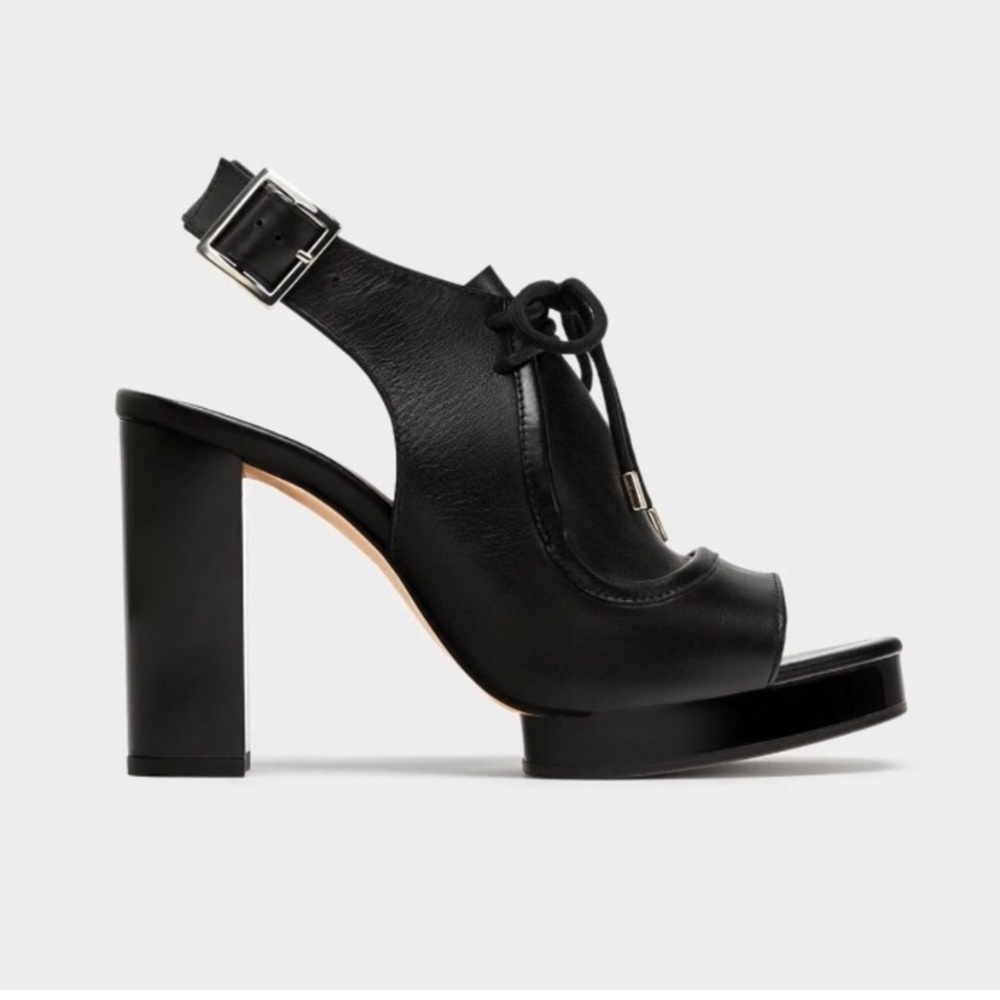 Zara peep toe heels